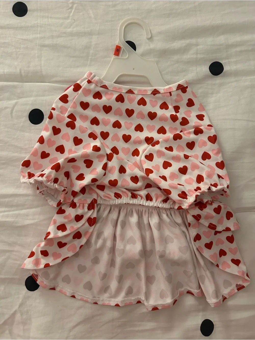 Heart Print Pet Dress 🩷❤️